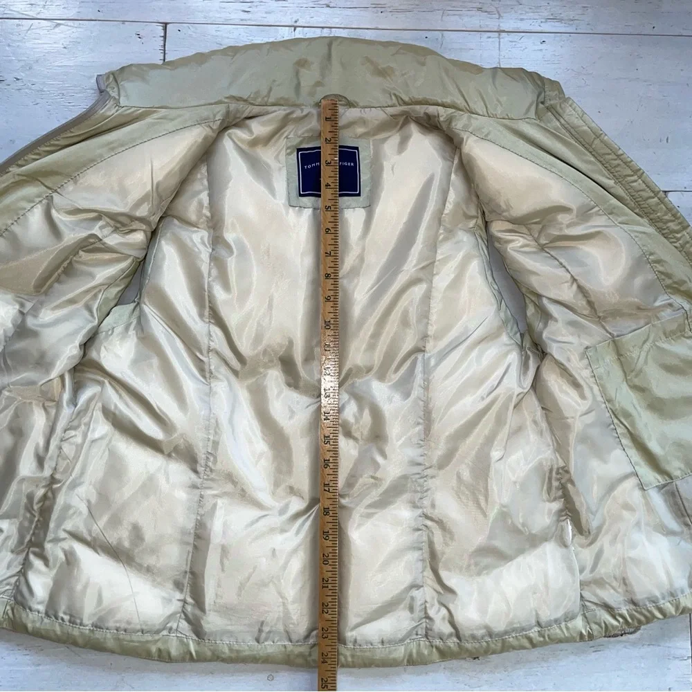 Tommy Hilfiger Women’s Lt Gold Quilted Puffer Vest Sz XXL Zip Front Zip Pockets
